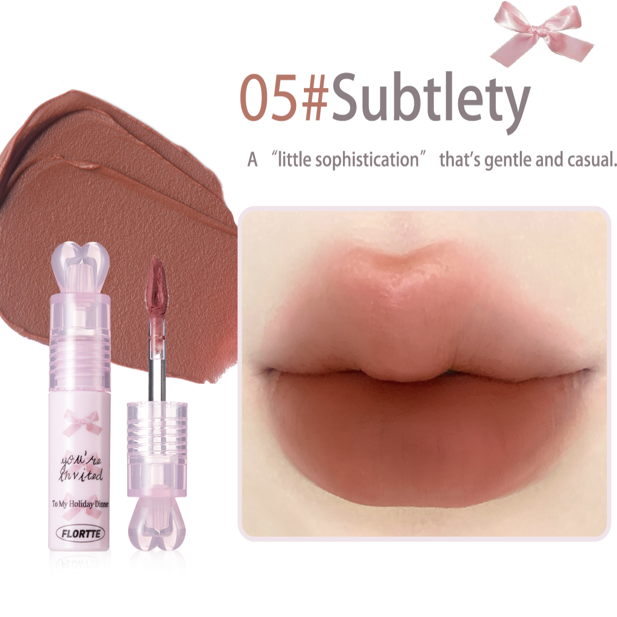 Collection of Small Bowknot Series Film-Forming Lip Cream in a gallery layout