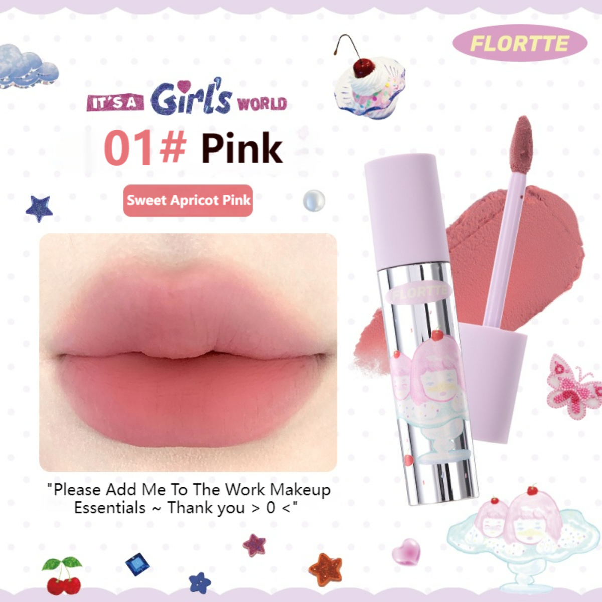 Collection of Girl's World Lip Cream in a gallery layout
