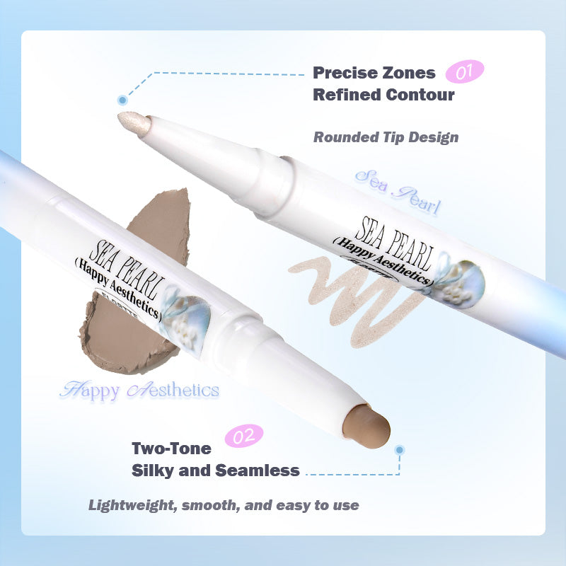 Glass Sea Collection Dual-Ended Highlight & Contour Pen