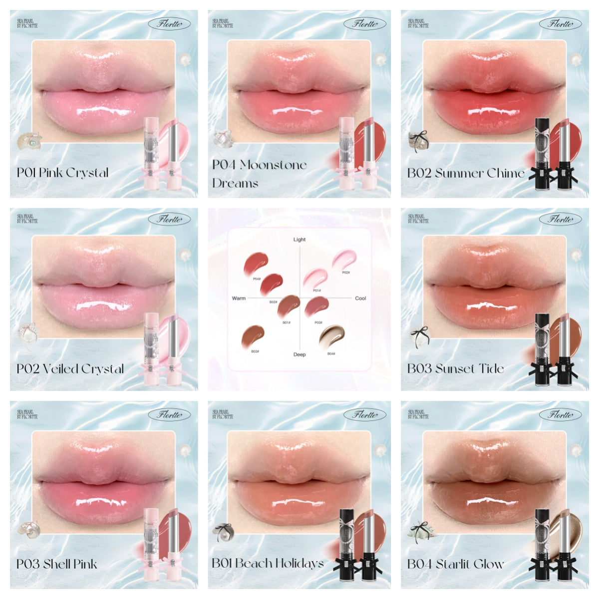 Collection of Glass Sea Lip Gift Set in a gallery layout