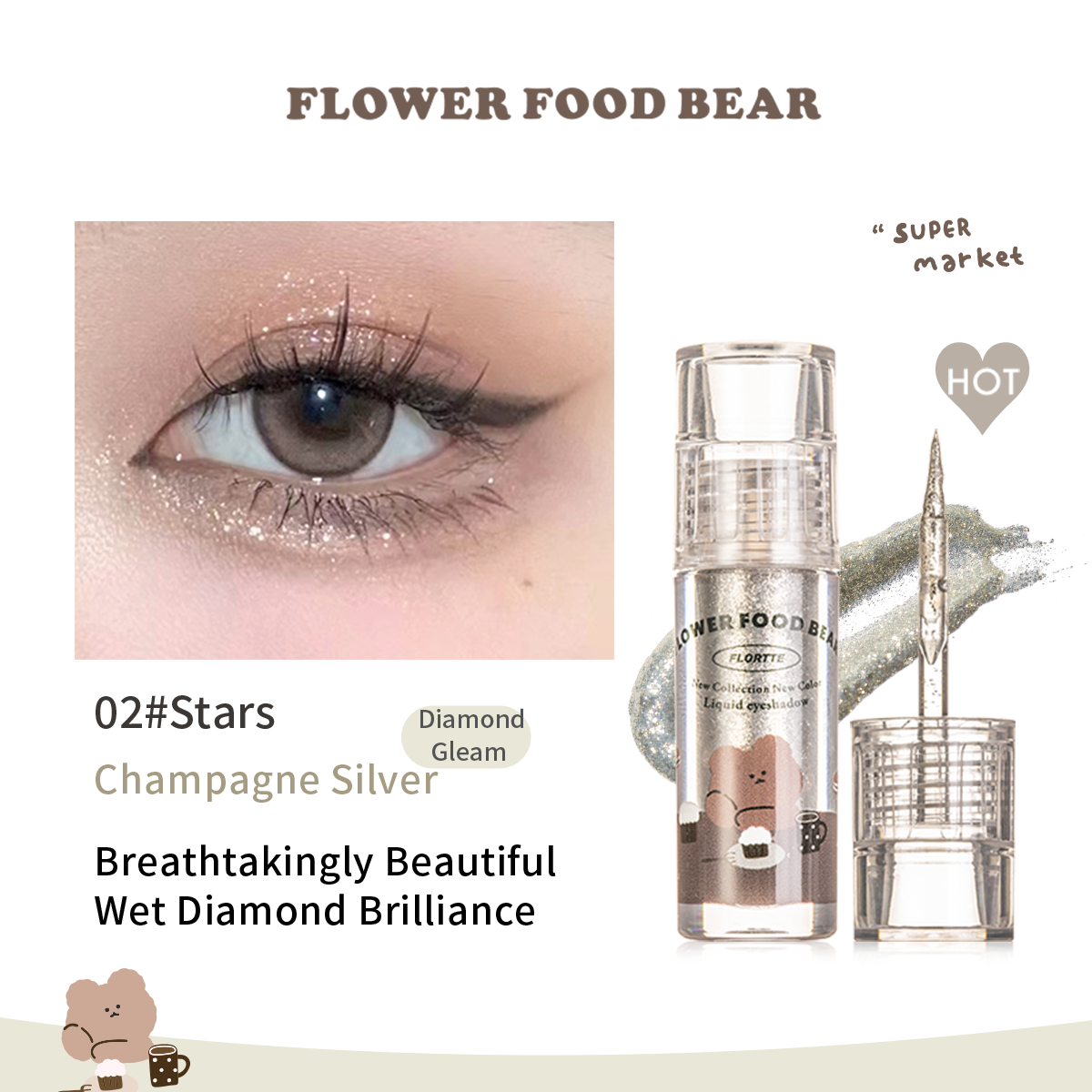 Collection of Flüssiger Lidschatten „Flower Food Bear“  in a gallery layout