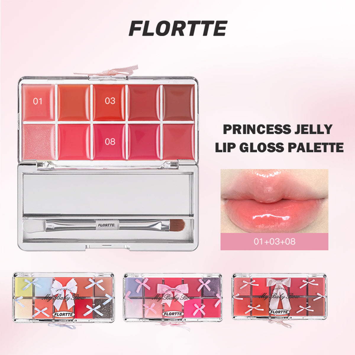 Peng Peng Princess Jelly Lip Gloss Palette