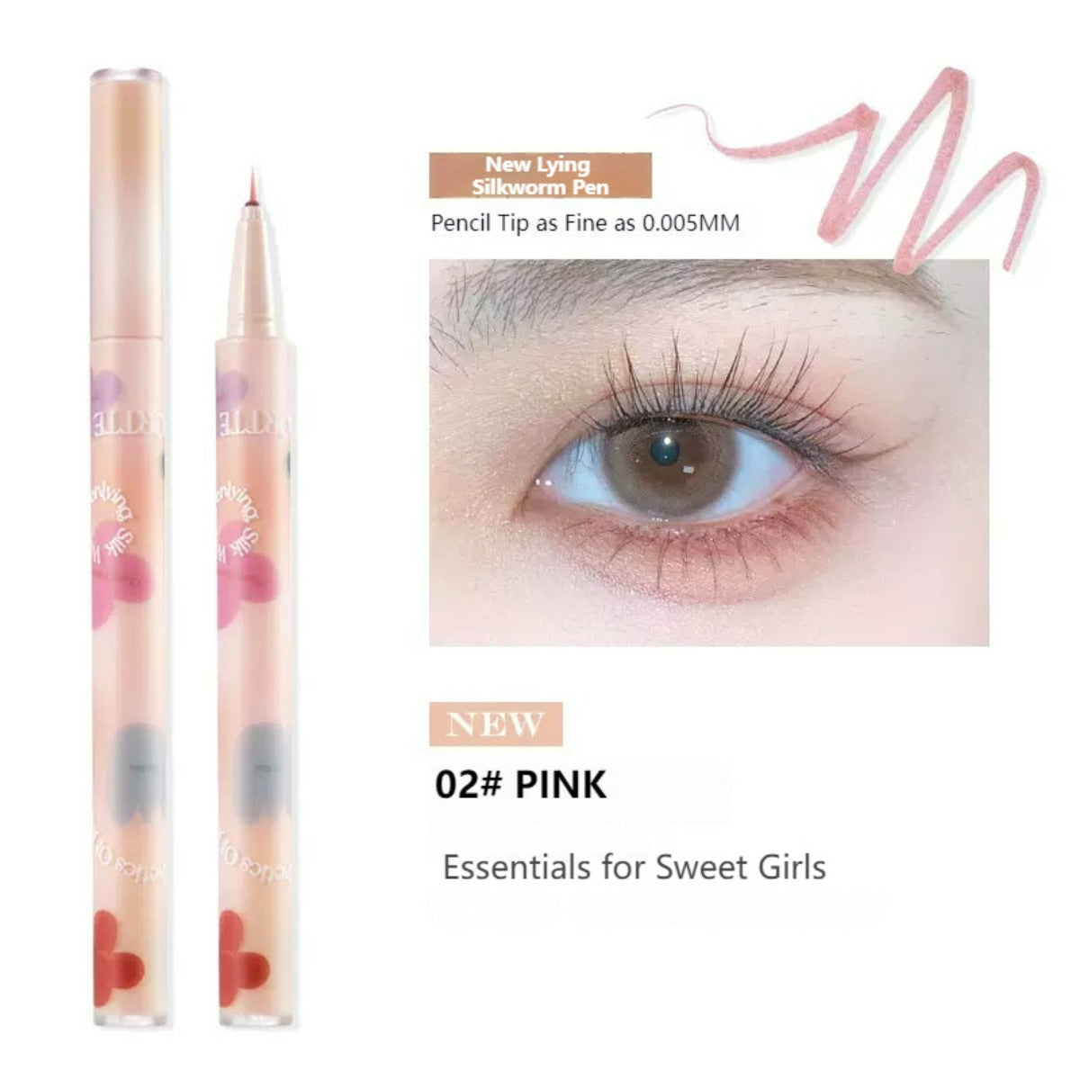 Collection of Lying Silkworm Pen in a gallery layout