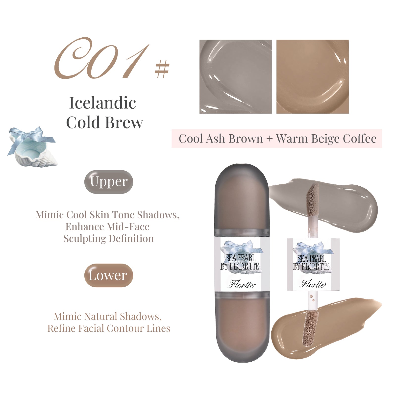 Collection of [NEW] Glass Sea Collection Dual-ended Liquid Highlighter & Contour in a gallery layout