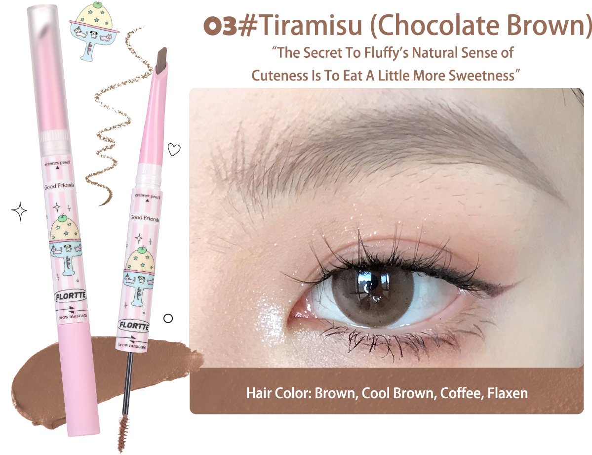 Collection of Good Friends Club Eyebrow Pencil ＆ Brow Mascara in a gallery layout